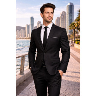 Terno Social Masculino gabardine Blaser + Calça Diversas Cores Ótimo Caimento