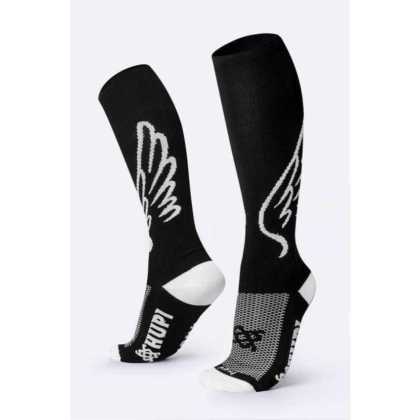 Meia Longa HUPI Asas Preto em Oferta na Shopee