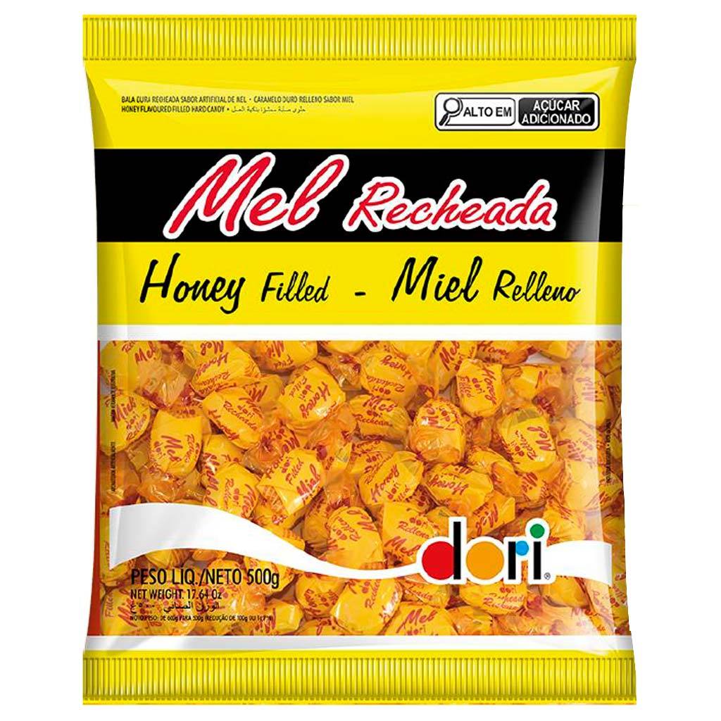 Bala de Mel Dura Recheada 500g - Dori