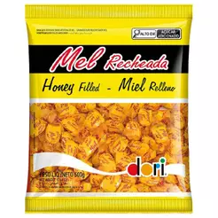 Bala de Mel Dura Recheada 500g - Dori