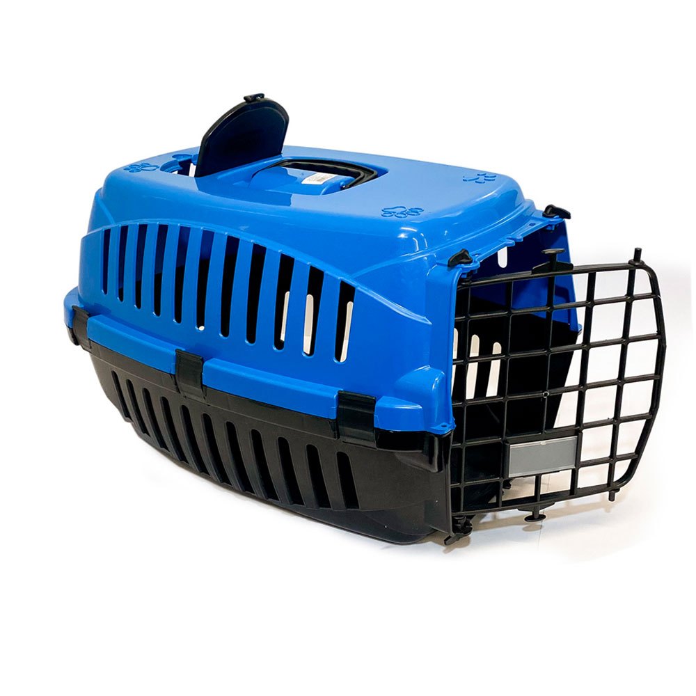 Detalhes do Caixa Transporte Pet Cães e Gatos Christino Premium com Comedouro Bebedouro Integrado e Abertura Superior para Carinho