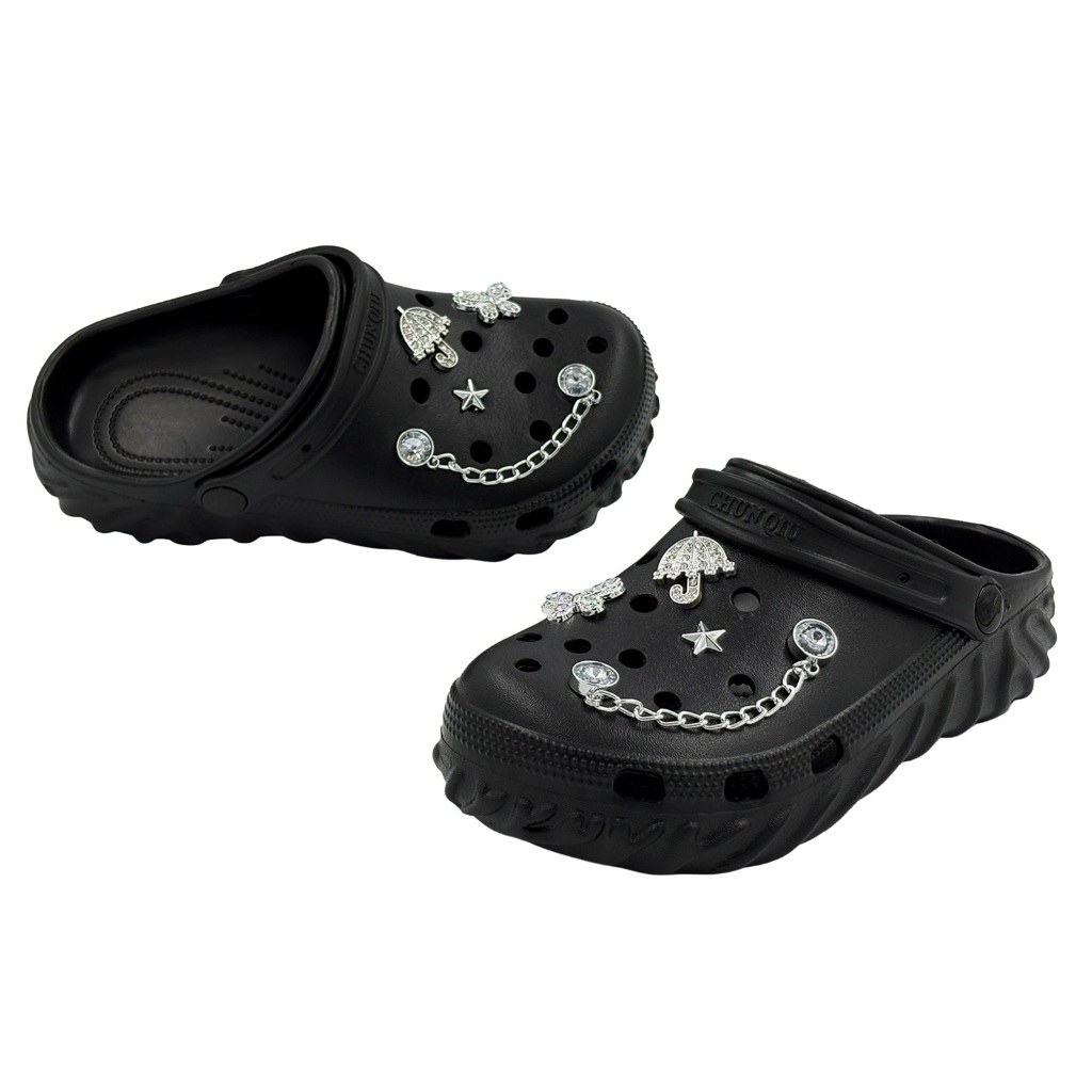 Chinelo Babuche EVA Acessórios Sortidos Feminino Solado Flexível Respirável