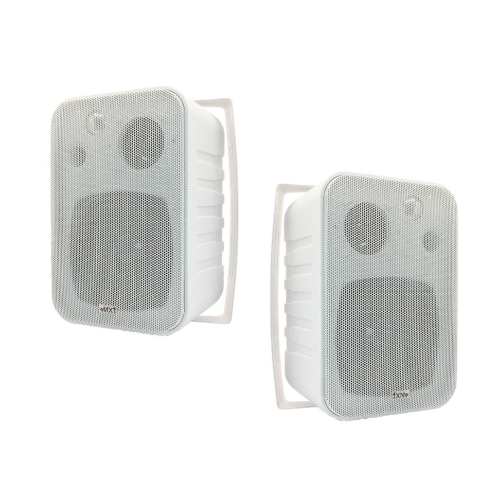 CAIXA DE SOM 50W AMBIENTE BRANCA COM SUPORTE MXT MXK-25