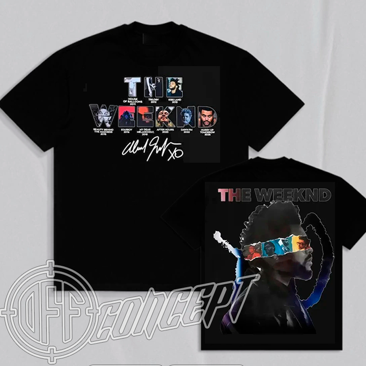 Camiseta Basica e OVERSIZED The Weeknd Hurry Up Tomorrow Starboy After Hours Graphic Tour Unissex em Oferta na Shopee