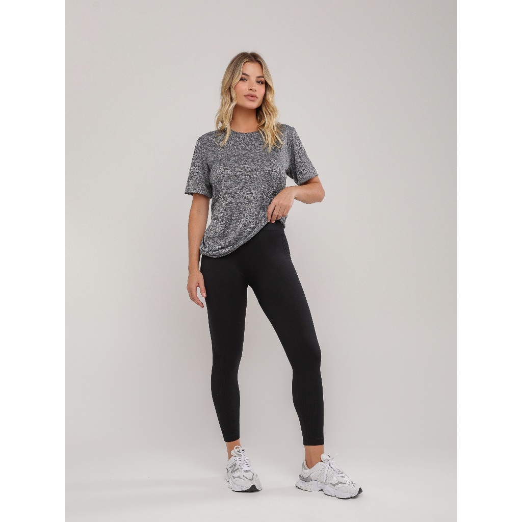 Camiseta Feminina Dry Fit Fitness Academia Confortável Leve Secagem Rápida Anti Odor Vista Basics