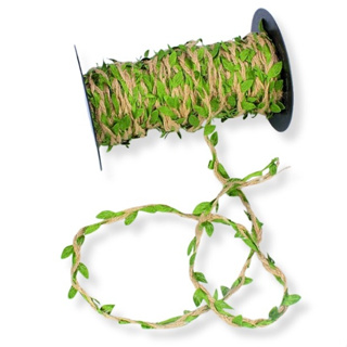 Cordão Sisal com Folhas 5 metros – Juta Natural para Artesanato e Decoração em Oferta na Shopee