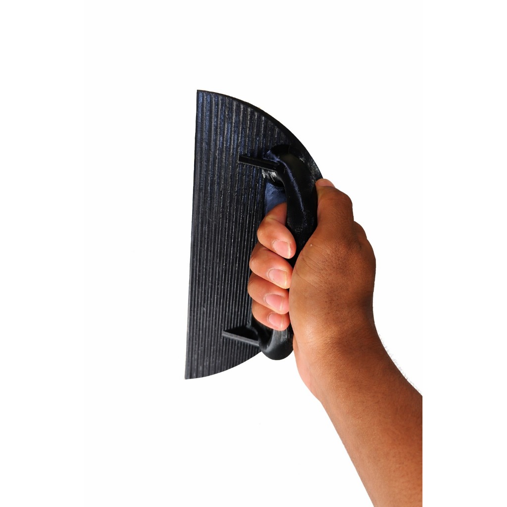 Lixadeira de Parede Manual 3 em 1 Meia Lua com Velcro para Acabamento e Cantos