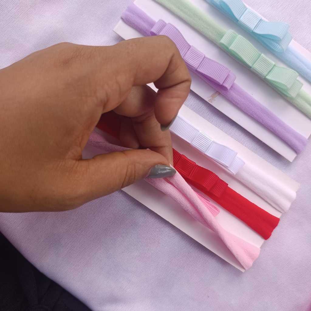 Kit Faixinha Bebê Maternidade Laço Delicado 3un — imagem 2 de 2