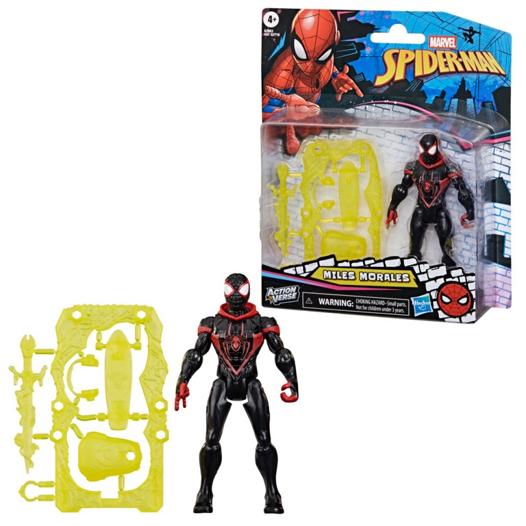 Figura Action Verse Homem Aranha Miles Morales C/ Acessórios - Hasbro G2853