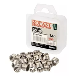 Kit Rosca Postiça Helicoil M 6 X 1,00 Com 25 Pçs Rocast