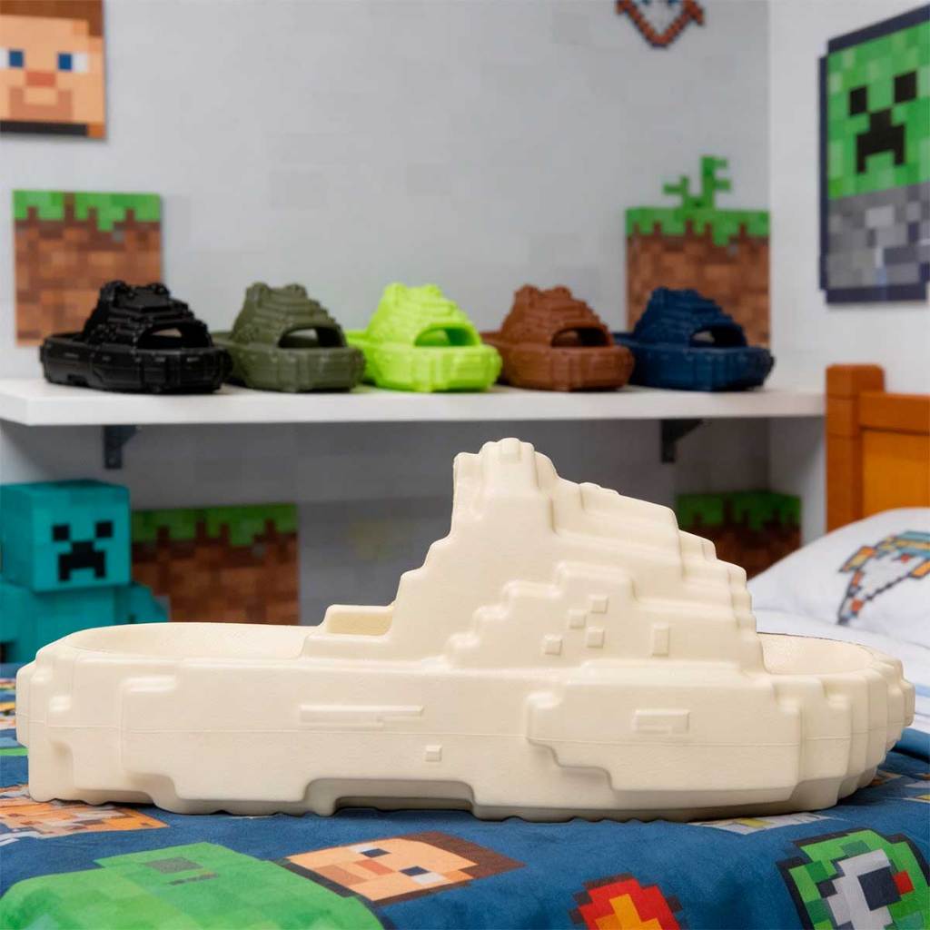 Chinelo Slide Minecraft Eva Infantil N°23 Ao 34 Menino Menina Leve 12.125