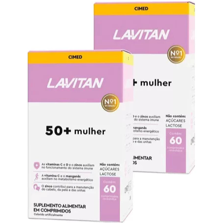 kit 2unid Lavitan 50+ mulher 60comp Original