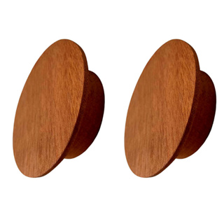 Kit 2x Pendurador Para Parede Madeira Maciça Muiracatiara 10kg 8cm em Oferta na Shopee