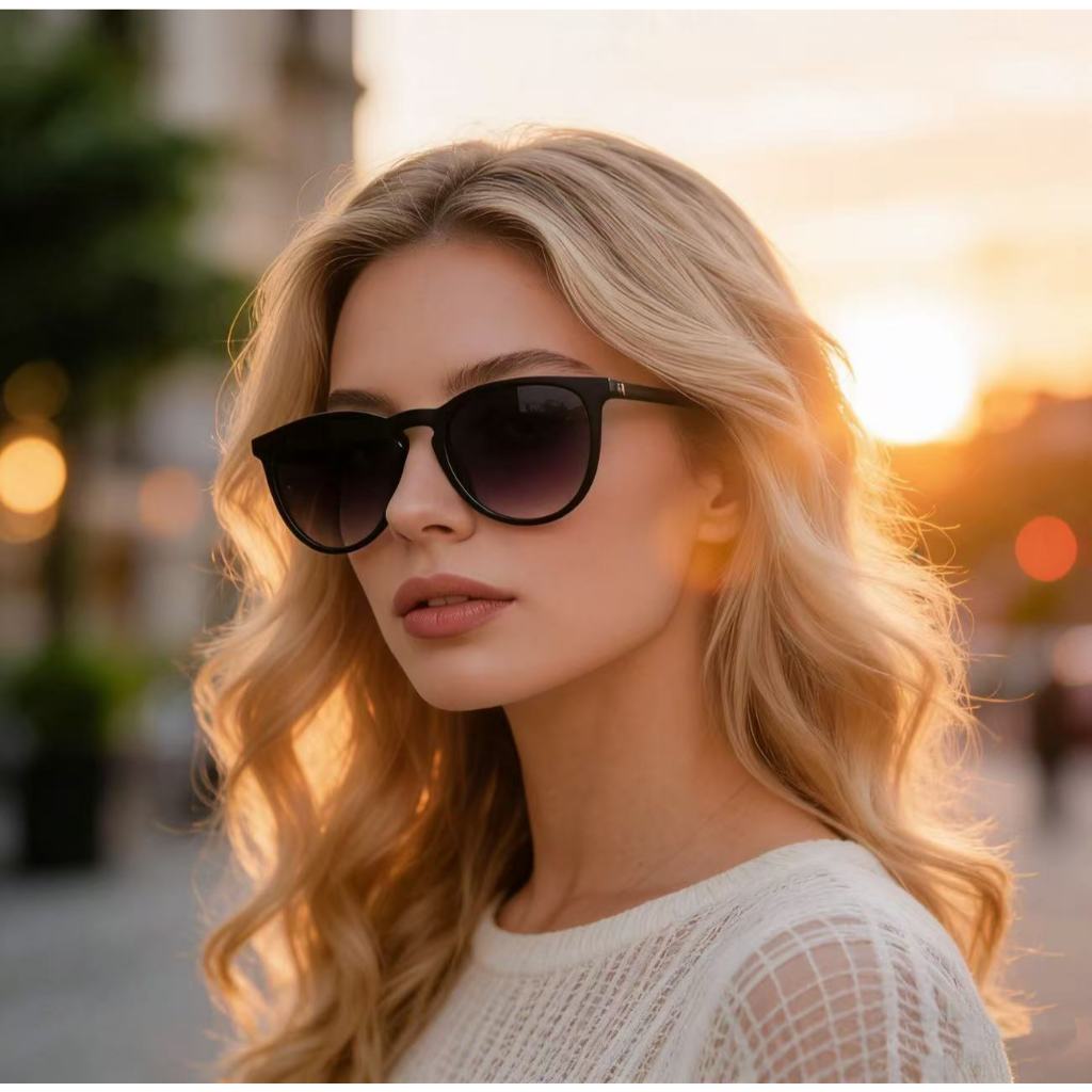 Óculos De Sol Feminino Redondo e Quadrados Masculinos Feminina Perna Metal De Alta Qualidade Uv400 hw.presentes para mae em Oferta na Shopee