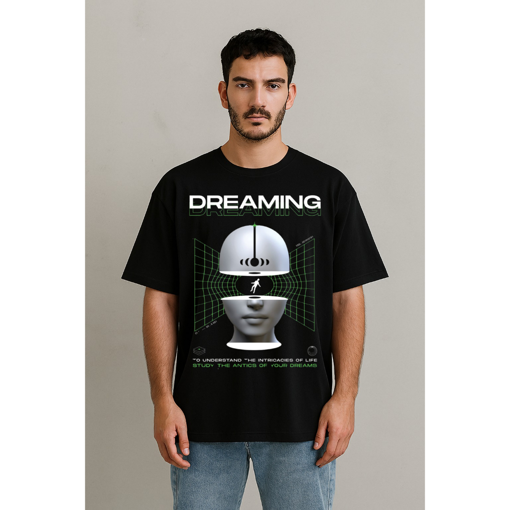 Camiseta Estampada Oversized 100% Algodão Lançamento Unissex Feminino Masculino