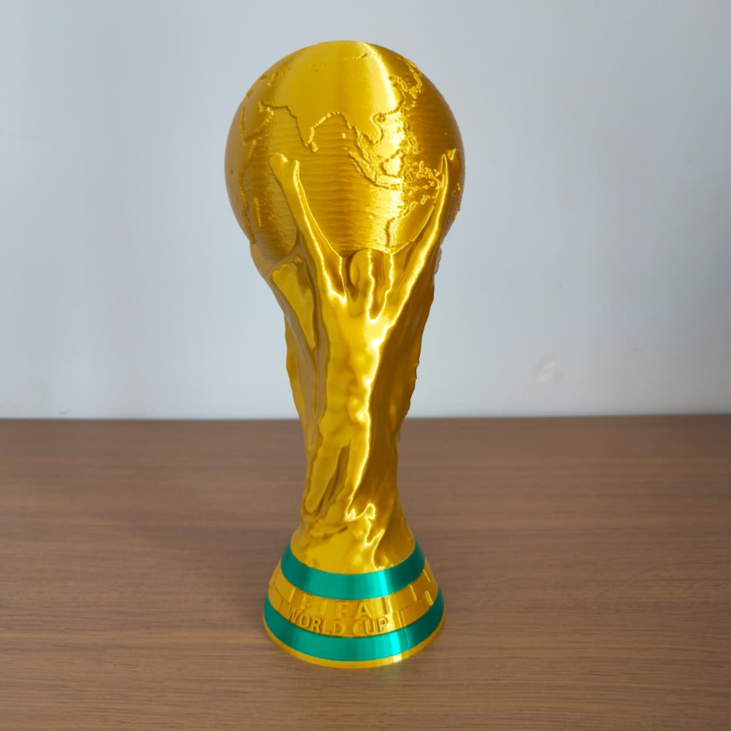 Réplica Taça da Copa do Mundo – 3 Tamanhos (10cm, 18cm e 28cm) | Fotos Reais