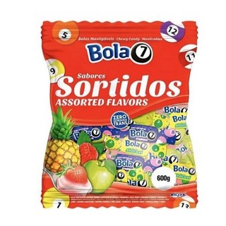 Bala Mastigável Bola 7 Sortida 500g - Riclan