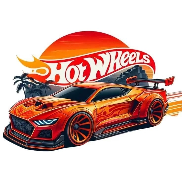 Display de Chão Mdf Decoração Festa - Carro Hot Wheels Corrida - Novo (1 Peça - Vários Tamanhos)