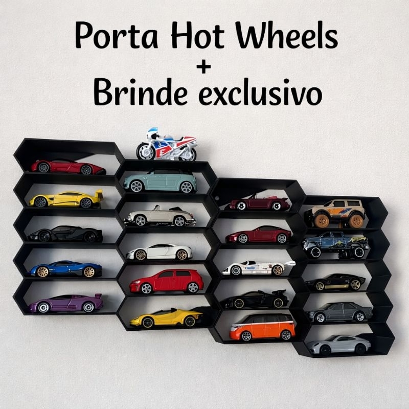Porta Hot Weels Para 10 carrinhos Expositor Para Hot Weels em Oferta na Shopee