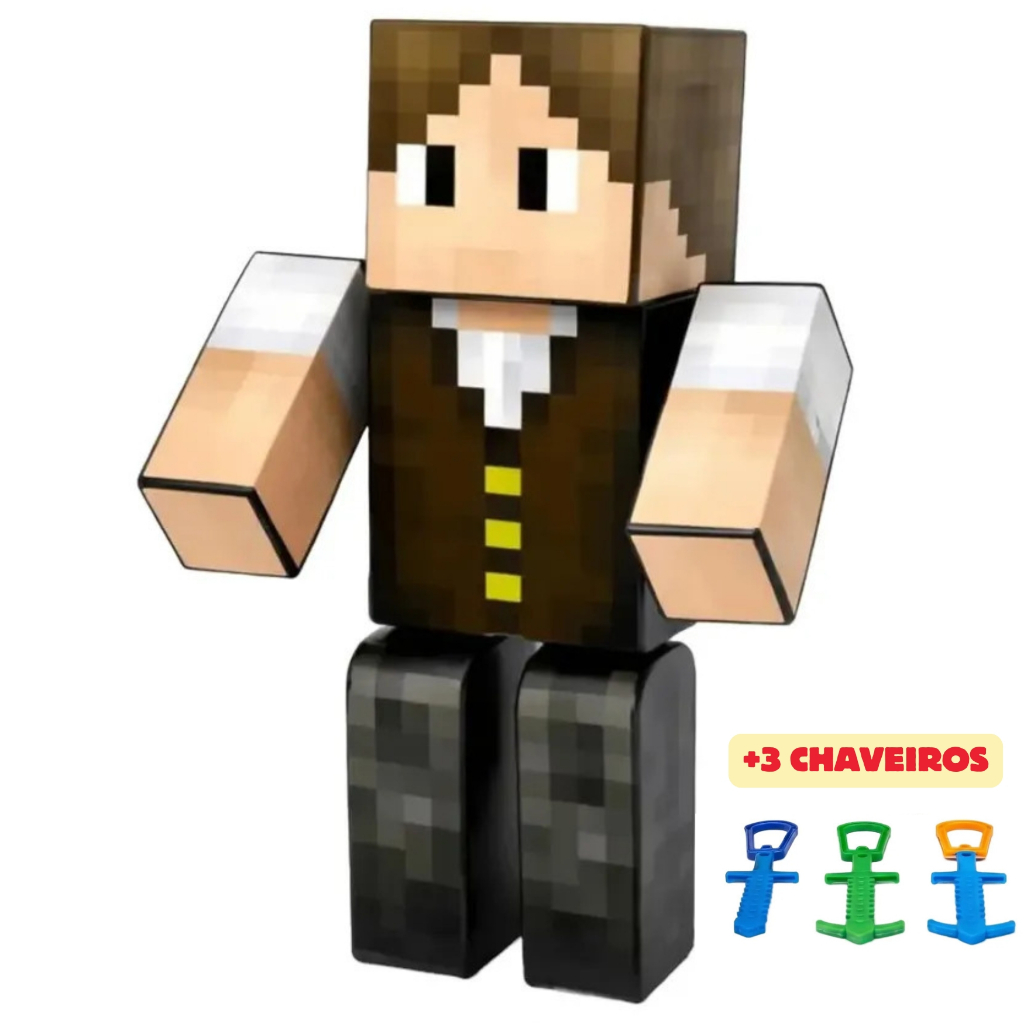 Boneco Articulado JazzGhost 25cm Gamer Youtuber Algazarra