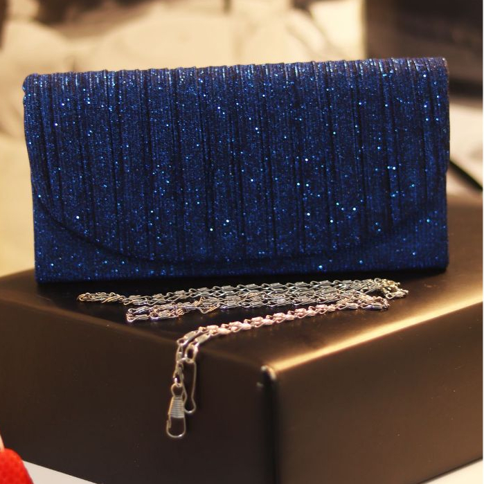 Bolsa Feminina Clutch Festa Brilho Glitter Carteira de Mão Luxo Casamento Alça Transversal