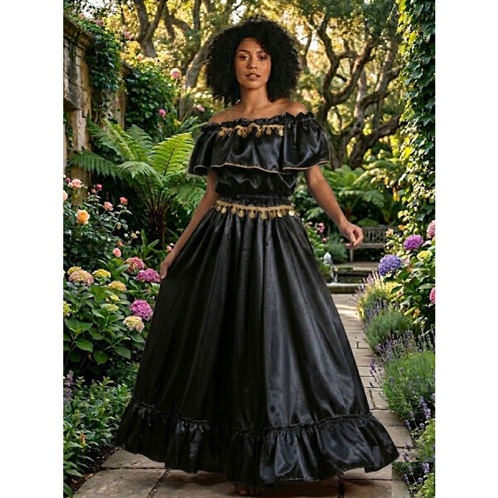 CONJ.POMBA GIRA DE BLUSA E SAIA -3M DE RODA-roupa de umbanda- ENVIAMOS O MAIS RÁPIDO POSSÍVEL-