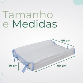 Trocador Americano Para Comoda 60x40cm - Varias Cores Trocador Anatomico Impermeável