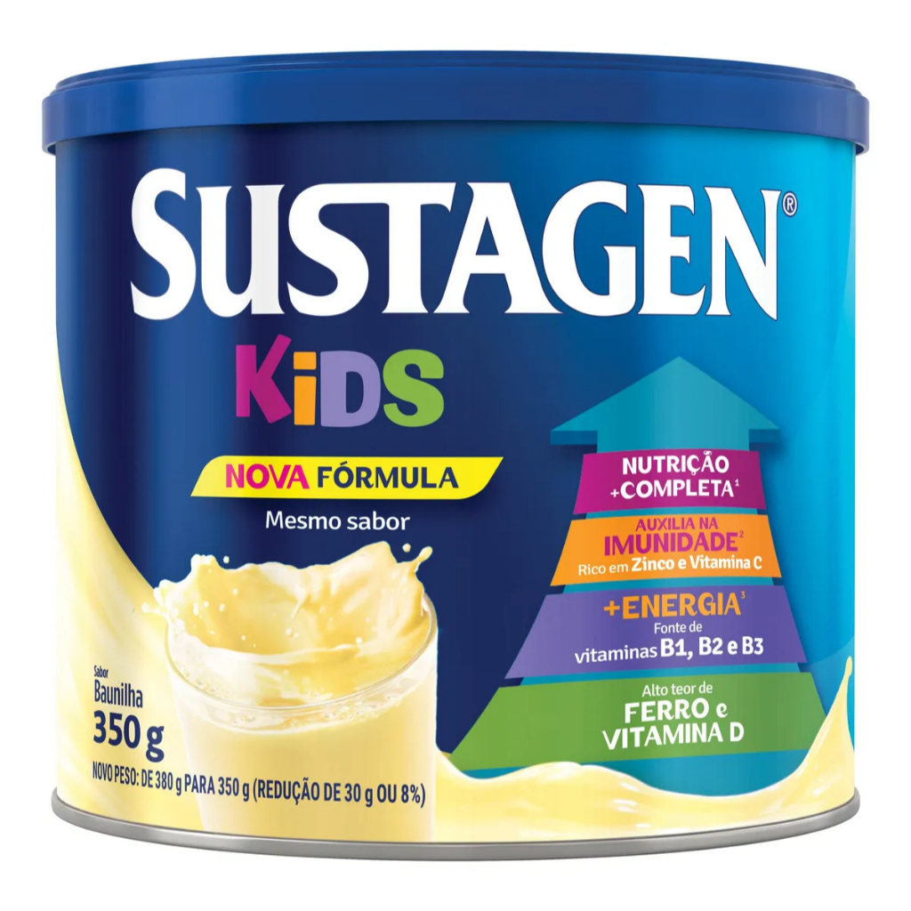Complemento Alimentar Sustagen Kids Baunilha Lata 350g