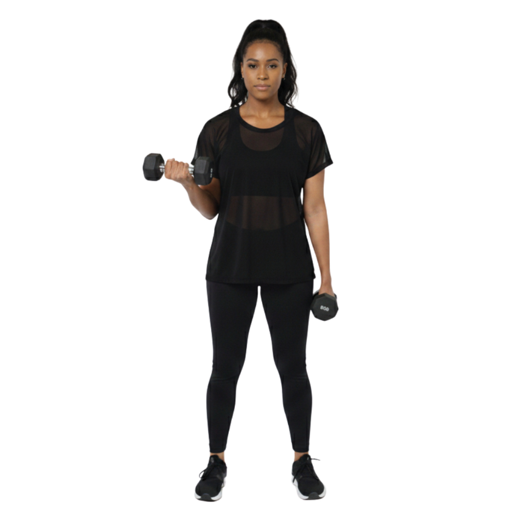 Blusa Tule Feminina Academia transparente Moda Verao Fitness Treino