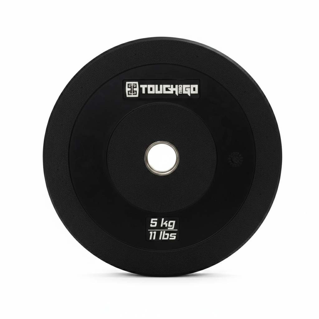 Anilha 5kg Bumper Profissional Olímpica Emborrachada Emborrachada Vulcanizada - (1 Unidade)