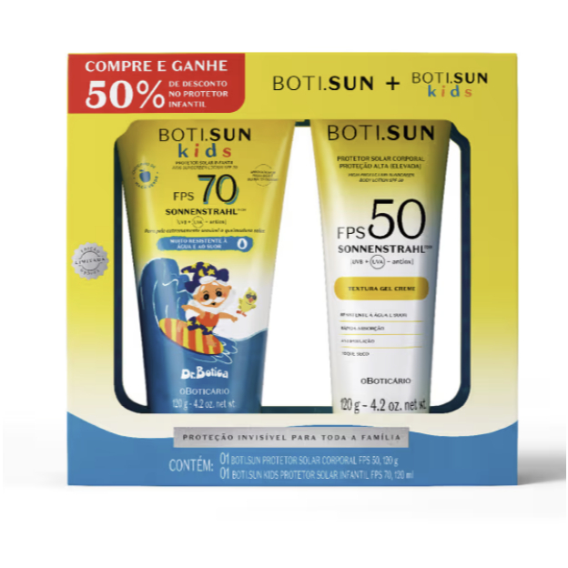 Kit Família Protetor Solar Boti.Sun Alta Proteção ( 2 itens) O Boticário