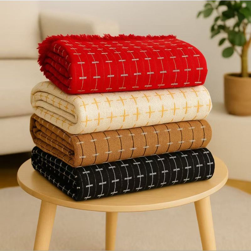Manta para Sofá Luxo Grande 240×180 | Capa Sofá Protetora Antipoeira Decorativa Tijolinho Premium