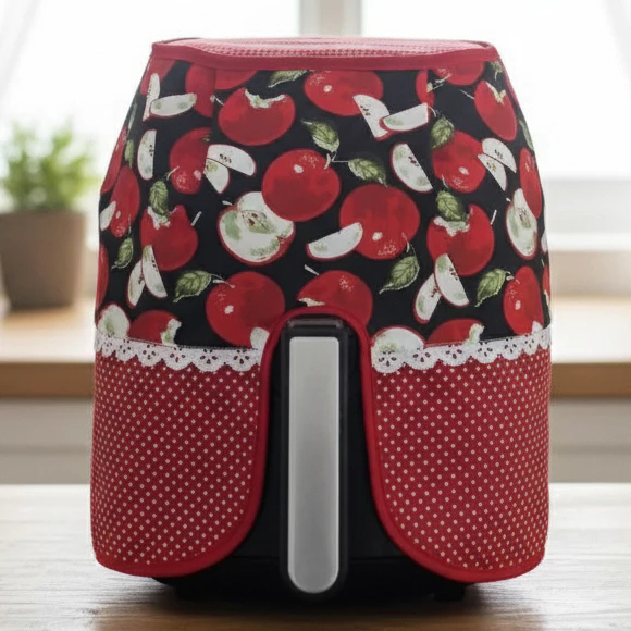 Capa para Air Fryer Renda Fritadeira Elétrica 8L 8,0 Litros Decoração Panela Cozinha Airfryer