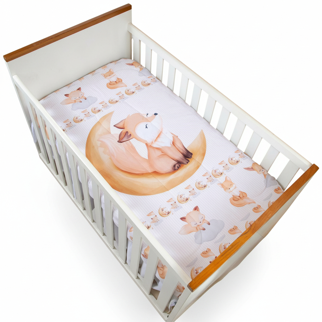 Edredom para Berço Bebê Estampado Macio Confortável Antialérgico Infantil Menino Menina