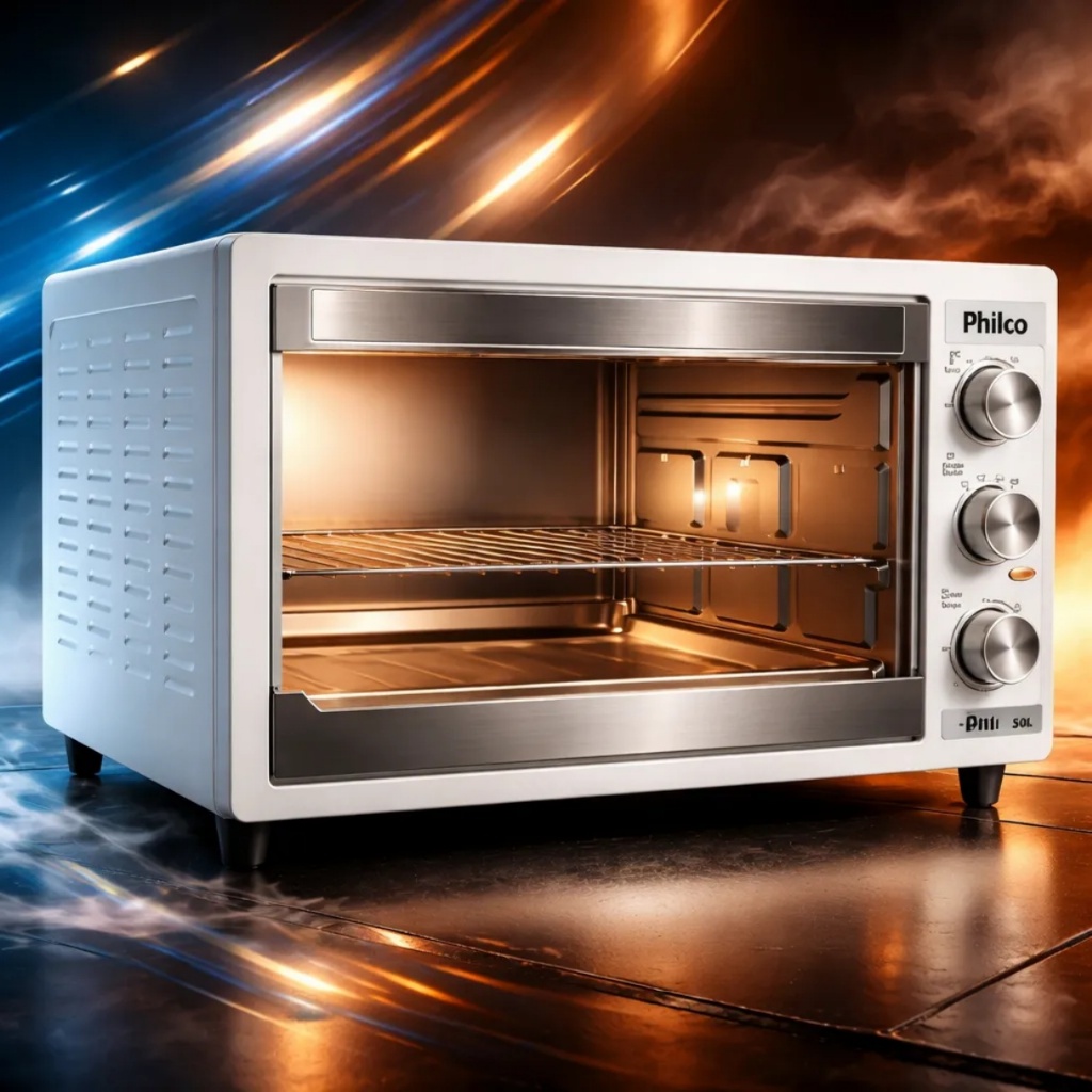 Forno Elétrico 50 Litros Grande Além de Lindo Esquenta Rápido Top D+