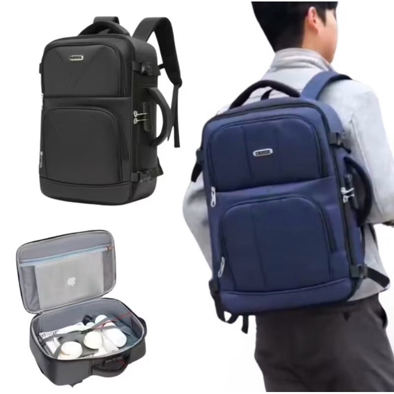 Mochila Masculina Executiva Grande com Cadeado – Para Notebook, Viagem e Trabalho-Antifurto Bolsa premium Alta Qualidade