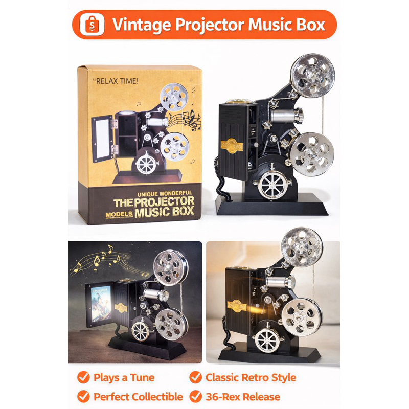Caixa De Música Filme em Oferta na Shopee