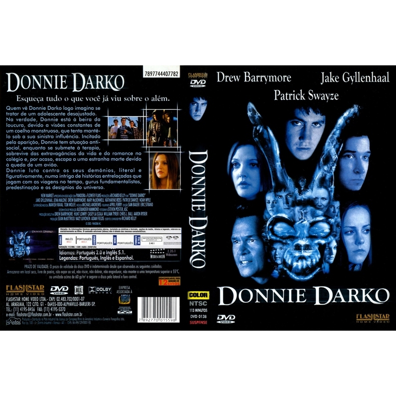 Donnie Darko    Jake Gyllenhaal   , Patrick Swayze, DUBLADO E LEGENDADO   Donnie Darko é um adolescente que está à beira