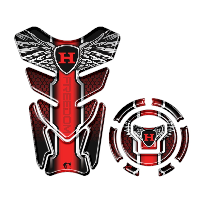 Protetor Tanque Moto com Bocal Twister Titan Fan Start 150 160 CBR 500R 2018 VERMELHO