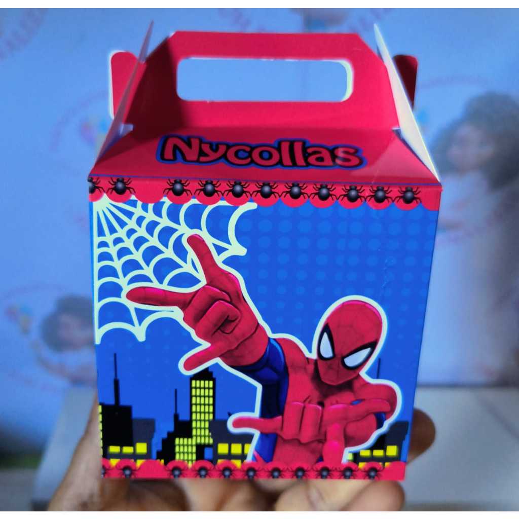 Maleta HOMEM ARANHA Personalizado | Lembrancinhas personalizados Infantil | Aniversário MENINO- PEGUE E MONTE
