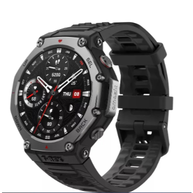 Relogio Smartwatch Amazfit T-rex 3 Cx Onix -lançamento+ Caixa Preto Pulseira Preto Bisel Preto Desenho Da Pulseira Espor