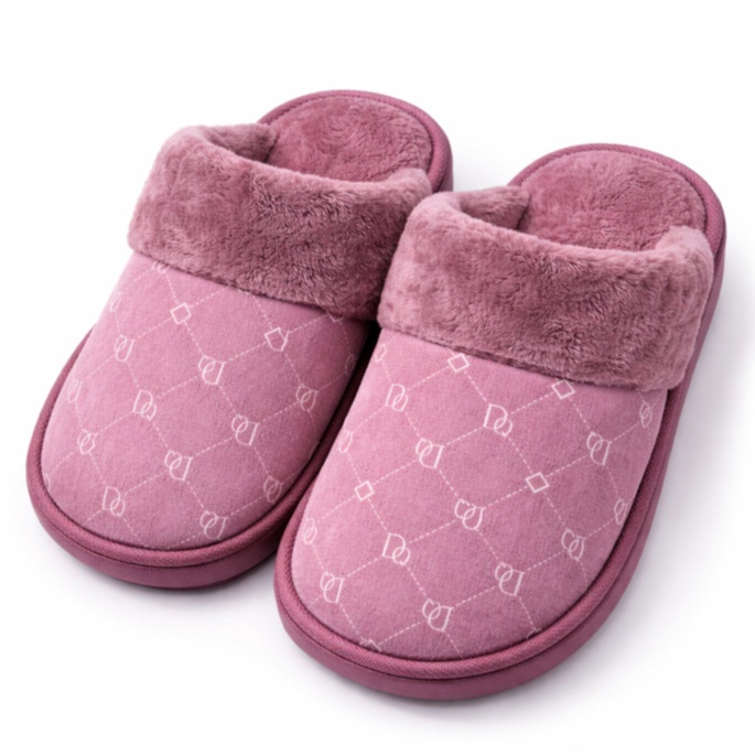 Pantufa Feminina Elegance Home Forrada com lã Super Macia Lilás