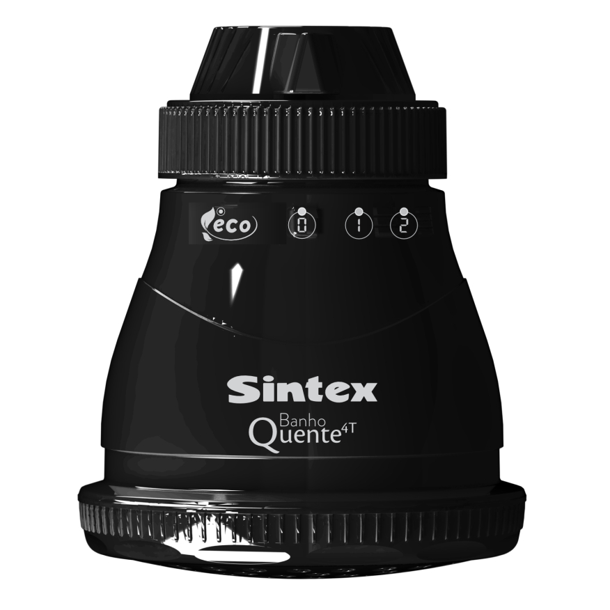 Chuveiro Banho Quente 4 Temperaturas Black Piano  5500W 7000w Sintex