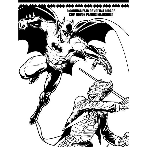 Batman Livro para Pintar com Aquarela