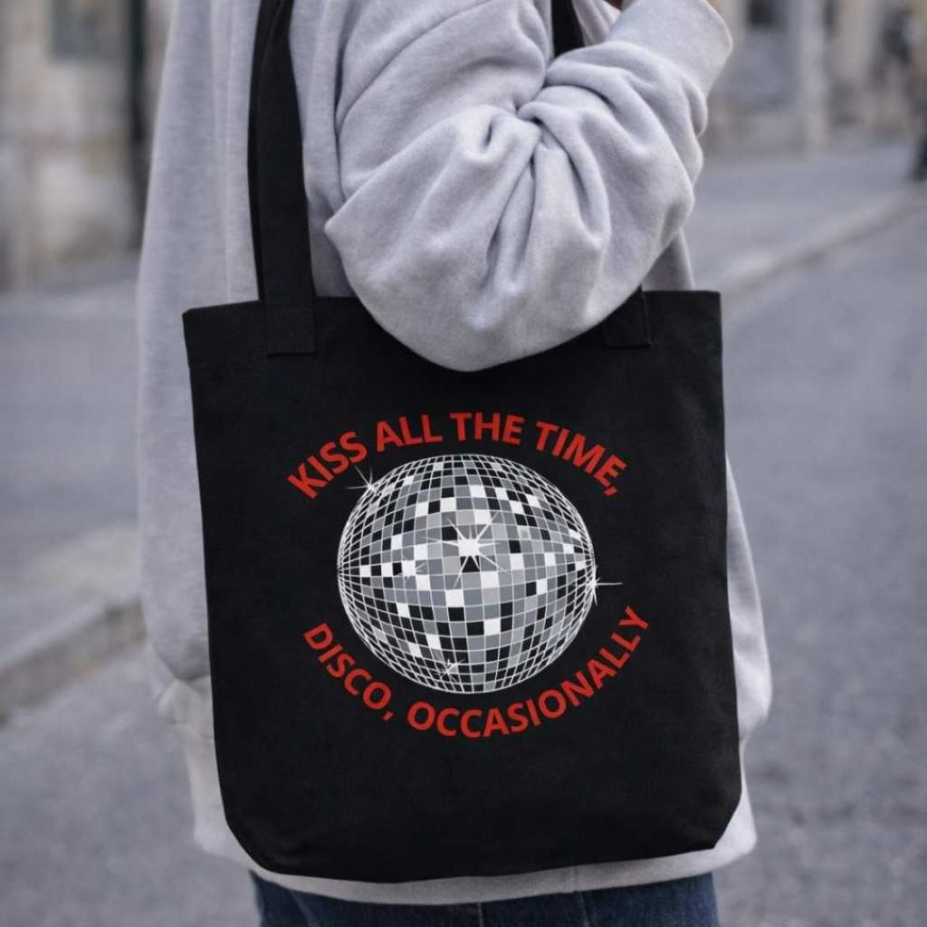 Bag Tote Cantor Pop Harry Styles Kiss All The Time Ecobag ACessório Shows Festival Música Internacional