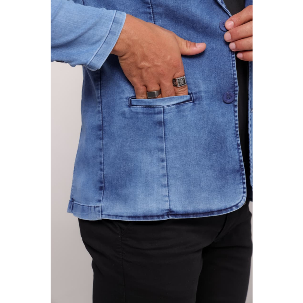 BLAZER JEANS CLARO SLIM FIT