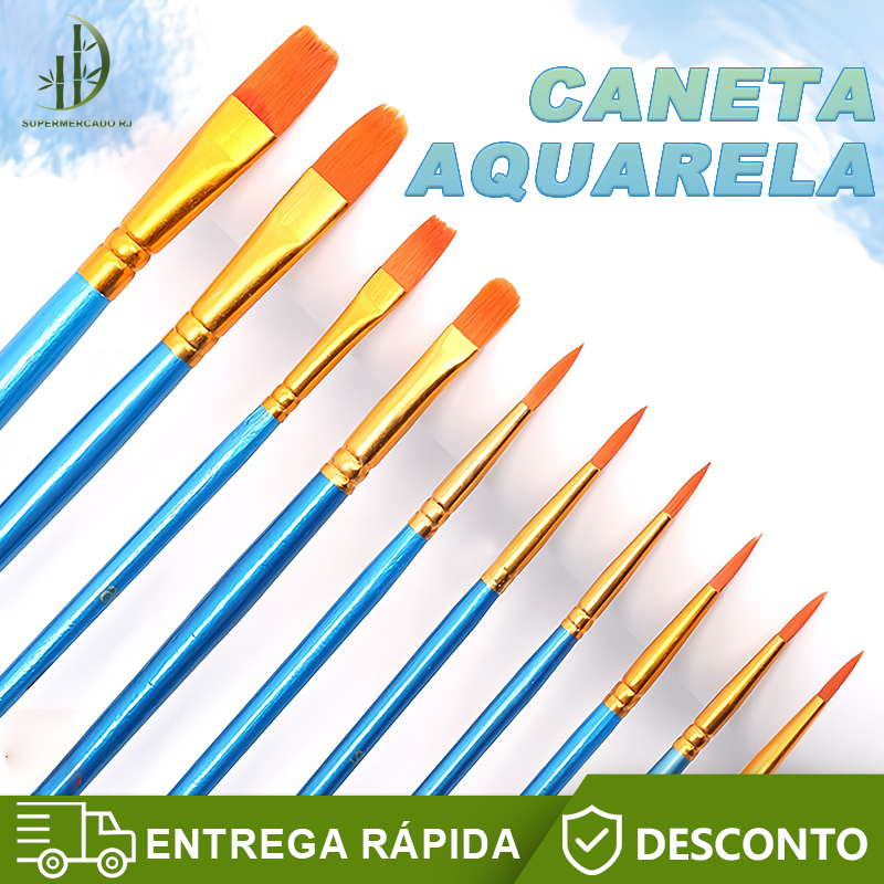 Pincéis artísticos  Cabelo De Nylon Para Acrílico/Óleo/Aquarela