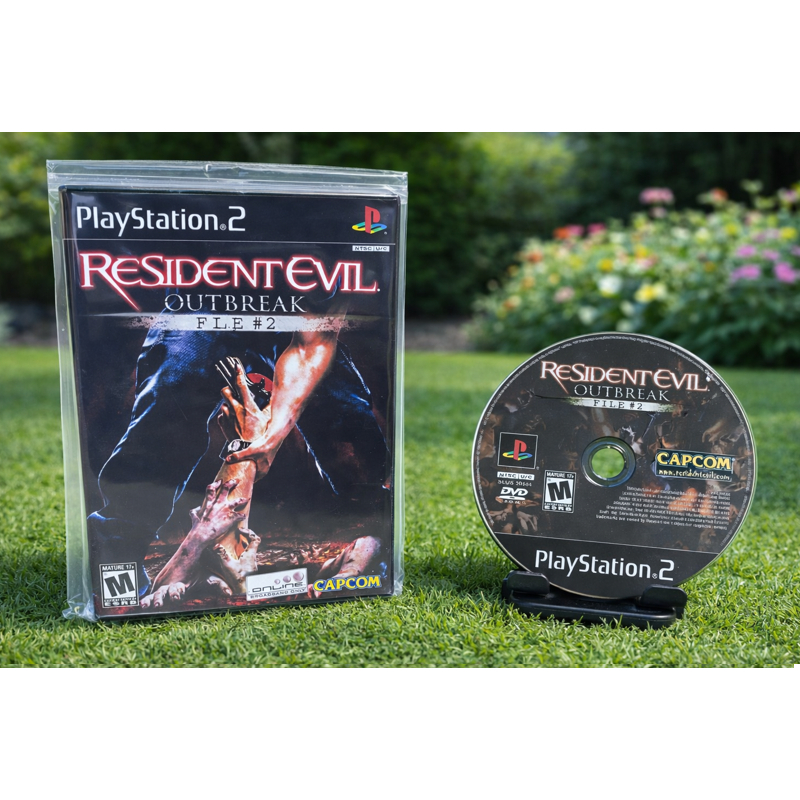 Resident Evil Outbreak FILE #2 para PS2 ( Saquinho )