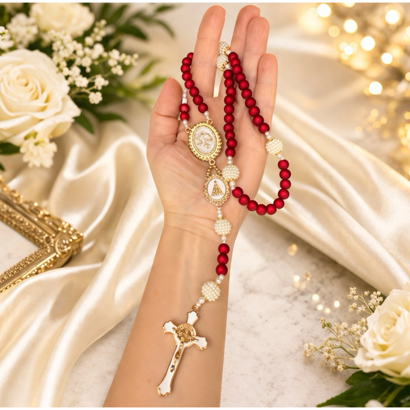 Terço formatura profissão Direito (ou outra profissão) kit com caixa de presente e saquinho de organza em Oferta na Shopee