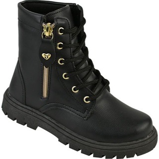 Coturno Infantil Menina com Zíper Bota Confortável 28 AO 36 em Oferta na Shopee